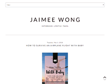 Tablet Screenshot of jaimeewong.com